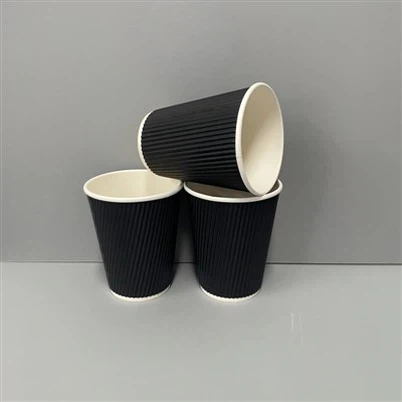 12 Oz Ripple Wall Coffee Cup, Ø90, personnalisable